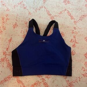 Adidas by Stella McCartney Blue and Black Sports Bra